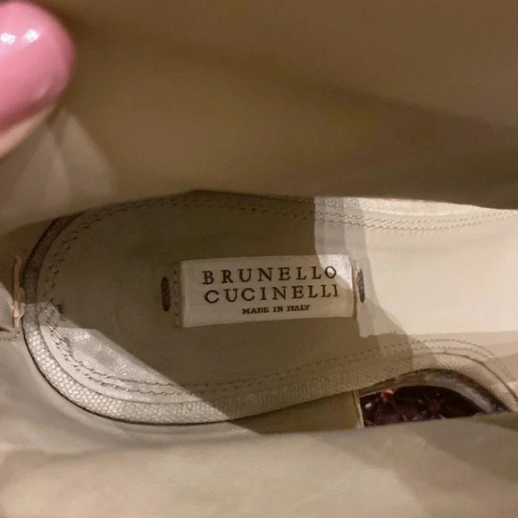 Brunello Cucinelli suede heels size 6.5 - Picture 8 of 13